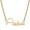 Yellow, variant on Women's 10K Yellow Gold Petite Script Customized Nameplate Necklace