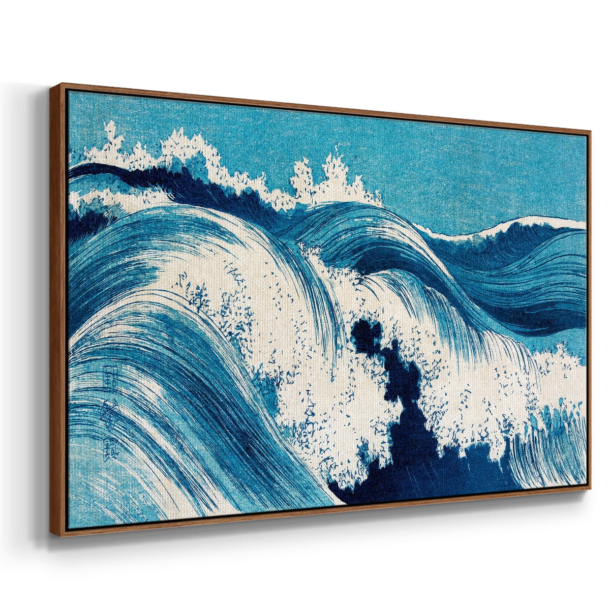Vintage Landscape-CXXI By Wexford Home Framed in Walnut Wood Gallery Wrapped Canvas 17 in. x 25 in.