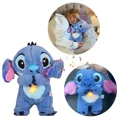 thumbnail image 2 of Muñeco de peluche de Stitch para bebé, oso que respira, juguete de nutria para dormir para recién nacidos, compañero de sueño relajante, juguete con luz y sonido, regalo, 2 of 5