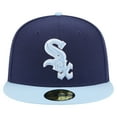 thumbnail image 2 of Men's New Era Navy/Light Blue Chicago White Sox Color Pack 2-Tone 59FIFTY Fitted Hat, 2 of 6