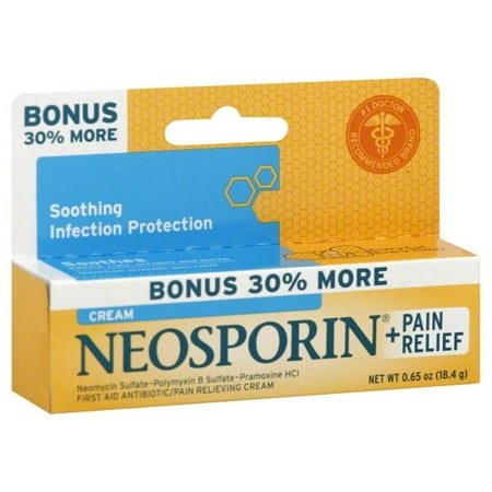 Johnson & Johnson Neosporin + Pain Relief First Aid Antibiotic/Pain Relieving Cream, 0.65 oz