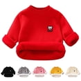 thumbnail image 4 of Suéter Para Niños Otoño Invierno Niños Jersey De Cuello Redondo Suéter Grueso De Felpa Negro Odeerbi LM103-6473, 4 of 4