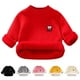 thumbnail image 4 of Suéter Para Niños Otoño Invierno Niños Jersey De Cuello Redondo Suéter Grueso De Felpa Negro Odeerbi LM103-6474, 4 of 4