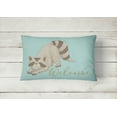 thumbnail image 2 of Carolines Treasures BB8560PW1216 Raccoon Welcome Canvas Fabric Decorative Pillow, 2 of 3