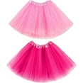thumbnail image 4 of Zhuge 6 Pcs Tutus for Girls 3 Layer Ballet Tutus Skirts Birthday Party Favor Princess Dress Up（Pink, yellow, white, blue, purple, red）, 4 of 5