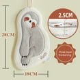thumbnail image 6 of Mdesiwst Hand Towel Cute Sloth Shape Hanging Wipe Towel Soft Absorbent Quick Drying Towel for Home Kitchen Bathroom, 6 of 8
