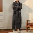 thumbnail image 6 of Kaemgyyd Fleece Robes for Women Soft Winter Warm Fuzzy Full Length Bathrobe with Pockets Cozy Plush Belted Loungewear, 6 of 7
