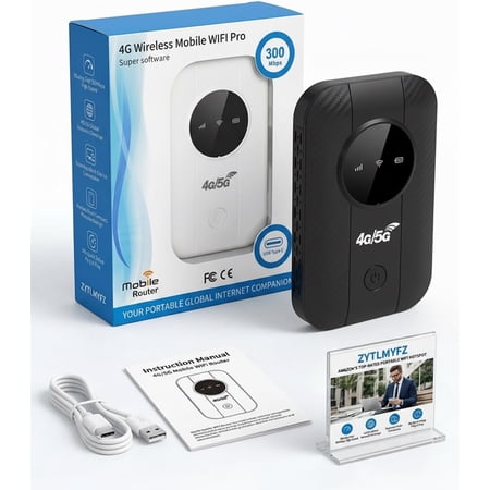 Ultra Link Pocket WiFi Satellite Internet Free in Your Porter Unlimited High Speed Smart Router Mobile Hotspot for International Travel up to 10 Devices