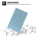 thumbnail image 5 of Dteck Lenovo Tab M10 HD 2nd Gen Case 10.1 Inch 2020 (Model: TB-X306F TB-X306X), Glitter PU Leather Stand Protective Folio Case Auto Wake Sleep Smart Cover for Lenovo Tab M10 HD 10.1" , Blue, 5 of 5