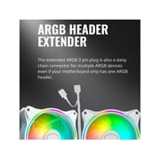 COOLER MASTER MasterFan MF120 Halo White Edition MFL-B2DW-18NPA-R1 Addressable RGB LED Case Fan