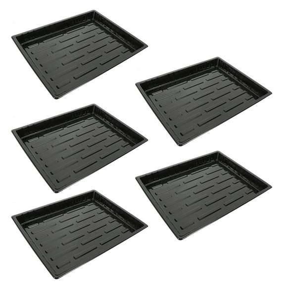 5 Pcs No Holes Growing Trays Indoor Plants Microgreens Cultivation Pot Holder Plastic