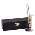 thumbnail image 2 of Broadway Gifts 5.5 inch Gold Trombone with Case, 2 of 5