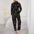 thumbnail image 3 of Pajamas for Women Set - paris Eiffel Tower Comfy Long Sleeve Button Up Pajama Sets for Women 2 Piece, Soft Sleepwear Nightwear Pjs Lounge Sets for Women with Pockets, 3 of 6