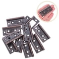 thumbnail image 1 of HONMEET 10pcs RV Door Hinges Iron Coffee Flat Hinges For Coastal Installation And DIY Enthusiasts, 1 of 6
