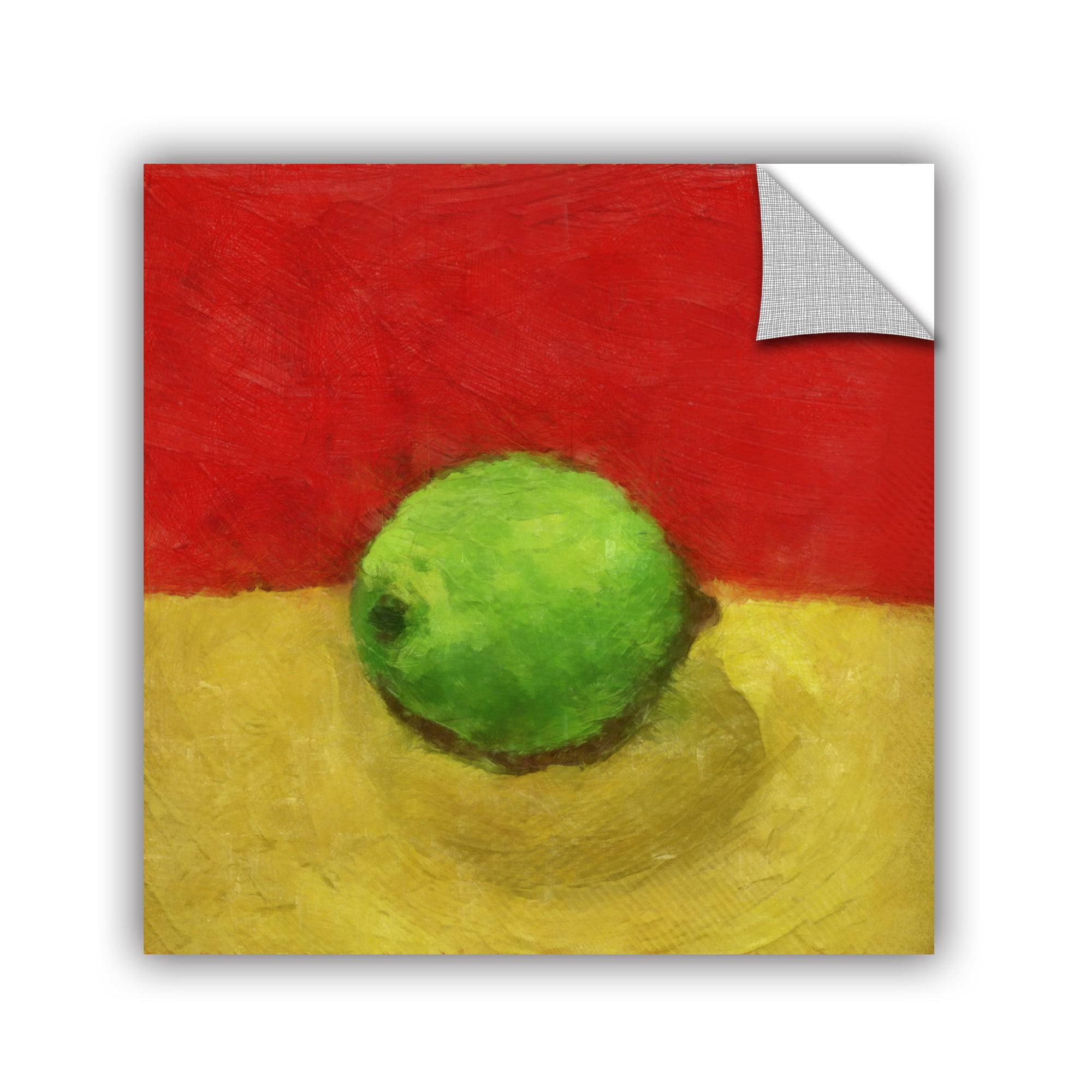 ArtWall Kevin Calkins "Lime with Red and Gold" ArtAppealz Removable Wall Art