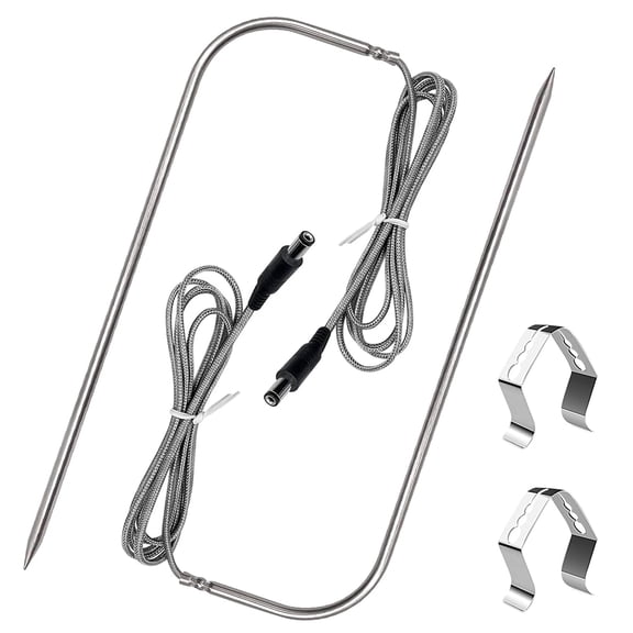 YAOAWE Temperature Meat Probe Replacement for Recteq Wood Pellet Grill - Rec Tec Temp Probe with Probe Holder Clip