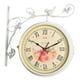 thumbnail image 2 of Reloj de pared de doble cara con esfera de 10 pulgadas de diámetro, decoración de pared, sin tictac. blanco retro, 2 of 9