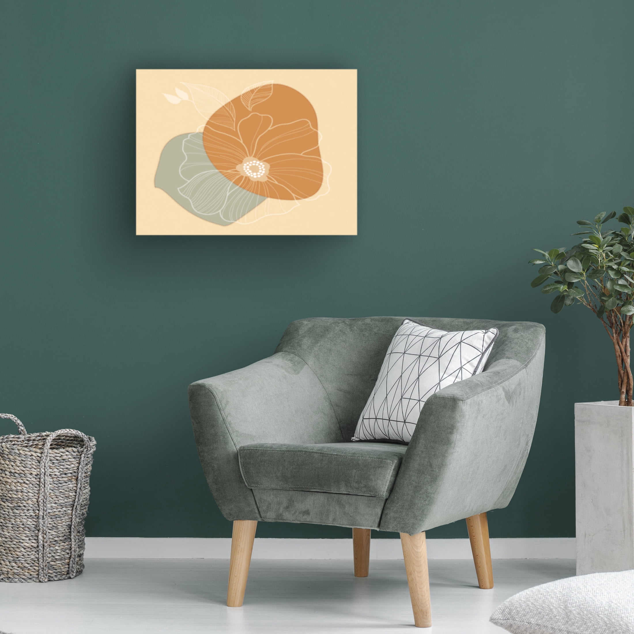 Canvas Wall Art - FootePrint Art 'Select Single' Wall Art for Living Room, Bedroom, or Office Décor by Trademark Fine Art - 32 x 24 Inches