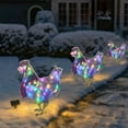 thumbnail image 5 of Chicken with Scarf Decor Lights Flat Garden Sculpture Chicken Ornaments for Lawn Yard Holiday Decorations, 5 of 6
