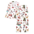 thumbnail image 4 of Christmas pajamas Long Sleeve Pajama Print Sleepwear Loungewear Soft Cozy Pants Outfit Holiday Nightwear Two Piece Comfortable Attire For Winter Relaxation, 4 of 6
