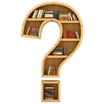 thumbnail image 2 of Clearance! Book Lovers Heart Shaped Bookshelf Pendant Acrylic Ornament, 2 of 9