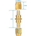 thumbnail image 4 of HAHDAXIA 2 Pcs Raccord d'Air Réutilisable en Laiton Solide pour Boyau de 3/8 Po ID, Raccord de Réparation de Boyau en Flexeel, 4 of 7