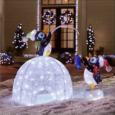 Home Accents Holiday Christmas 48-inch Igloo With Fishing Penguin Home Accents Holiday Christmas 48-inch Igloo with Fishing Penguin 175-LEDs - Home Accents Holiday Christmas 48-inch Igloo With Fishing Penguin
