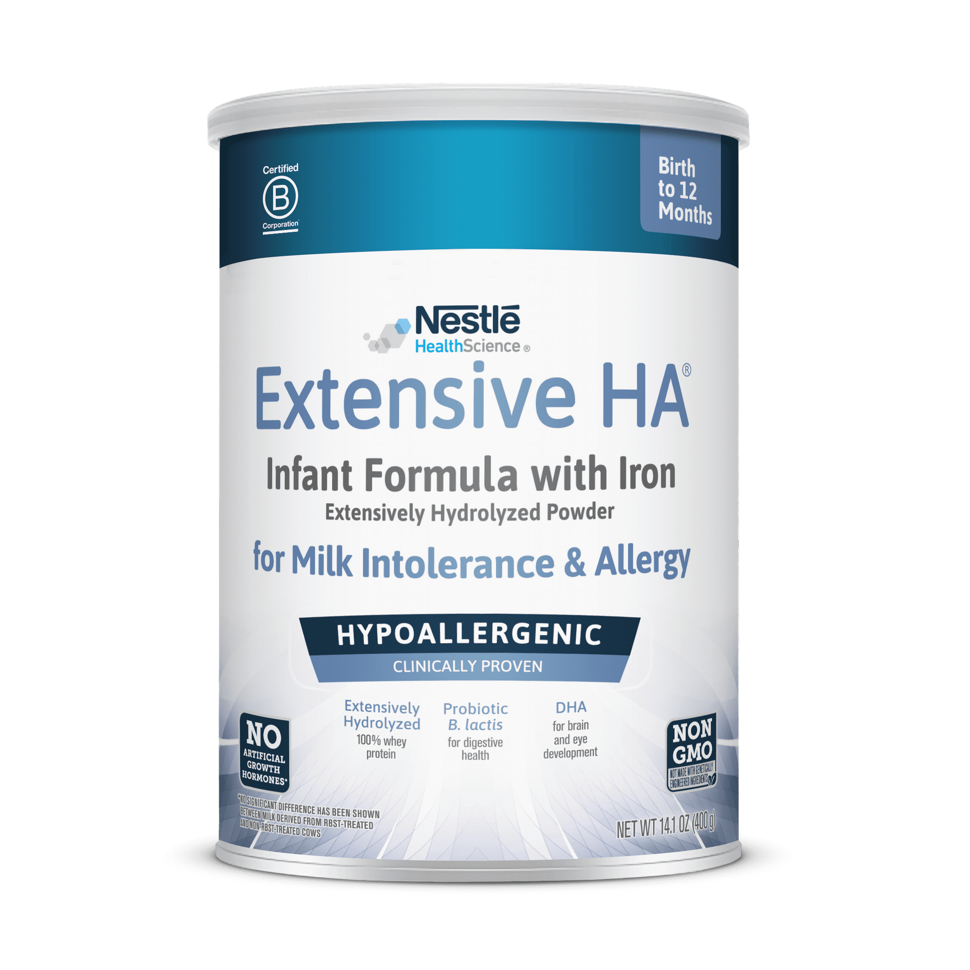 Extensive HA Hypoallergenic Infant Formula with Iron, DHA & Probiotic, 14.1 oz