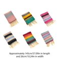 thumbnail image 5 of Colorful Rainbow Fringe Children's Scarf Comfortable Long Muffler Neckerchief, 5 of 9
