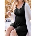thumbnail image 6 of Avidlove Nursing Nightgowns 3 In 1 Maternity Gown Short Sleeve Breasfeeding Sleepwear Labor and Delivery Dress, 6 of 7