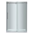thumbnail image 2 of Aston Sdr978-Tr-48-10-L Langham 48" Wide X 77-1/2" High Frameless Sliding Shower Door -, 2 of 6