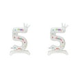 thumbnail image 2 of kurtrusly Unique Luster On White Digital Aluminum Film Balloons - Decorations Number 5 2Set, 2 of 6