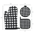 thumbnail image 7 of Unique Bargains Pot Holders Kitchen Oven Gloves Black 11x7.1inch, 7 of 7