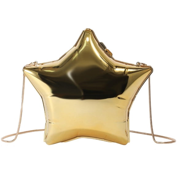 vlrwzc Acrylic Star Shape Shoulder Bag Evening Clutch Purse Unique Crossbody Bag Handbag for Women Formal Wedding Prom Party