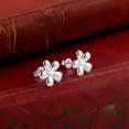 thumbnail image 7 of Lancharmed Silver Plated Cute Earrings for Womens,Five Petal Flower Zirconia Earring Valentines Day Gifts for Her, 7 of 7