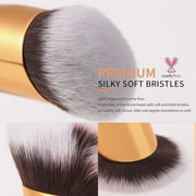 Docolor Pro Liquid Foundation & Concealer Brush Set - 2 Piece Non-Absorbent Makeup Tools for Flawless Coverage