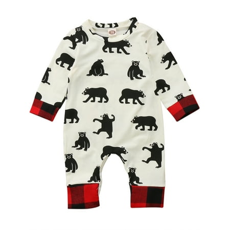 

Inevnen Newborn Baby Boys Girls Christmas Outfit Romper Playsuit Deer Holiday Xmas Clothes