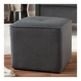 thumbnail image 4 of Corinne Modern and Contemporary Fabric Upholstered Ottoman Gray, 4 of 6