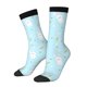 thumbnail image 1 of Balery Cute Bunny Calcetas Largas con Estampado para Hombre y Mujer – Suaves y Transpirables, Talla Única (US 5-11), 1 of 6