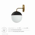 thumbnail image 6 of Modway Stellar 1-Light Wall Sconce in Opal Satin Brass, 6 of 7