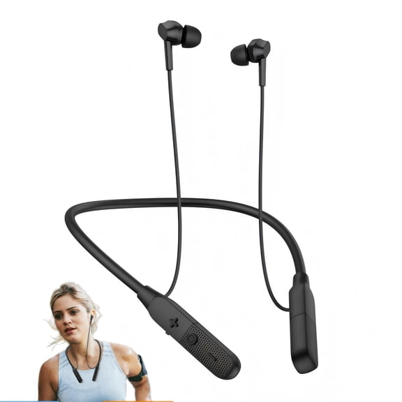 Sport Neckband Bluetooth Headphones Wireless Earbuds with Mic, ENC Noise Cancelling, Deep Bass Stereo Sound, 25H Playtime for Running Workout and Everyday Use