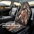 thumbnail image 4 of Yuyamidu Southwest Aztec Horse Car Seat Covers for Front Seats Tribal Gemoetric Auto Seat Cover Sets Waterproof Universal Fit for Most Vehicle, 4 of 7
