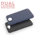 thumbnail image 2 of Kaleidio Case For LG Fiesta 2 LTE L163BL / X Charge M322 [Sleek Armor] 2-Piece Slim Fit Dual Layer [Shockproof] Hybrid Impact Cover w/ Overbrawn Prying Tool [Dark Blue/Black], 2 of 6