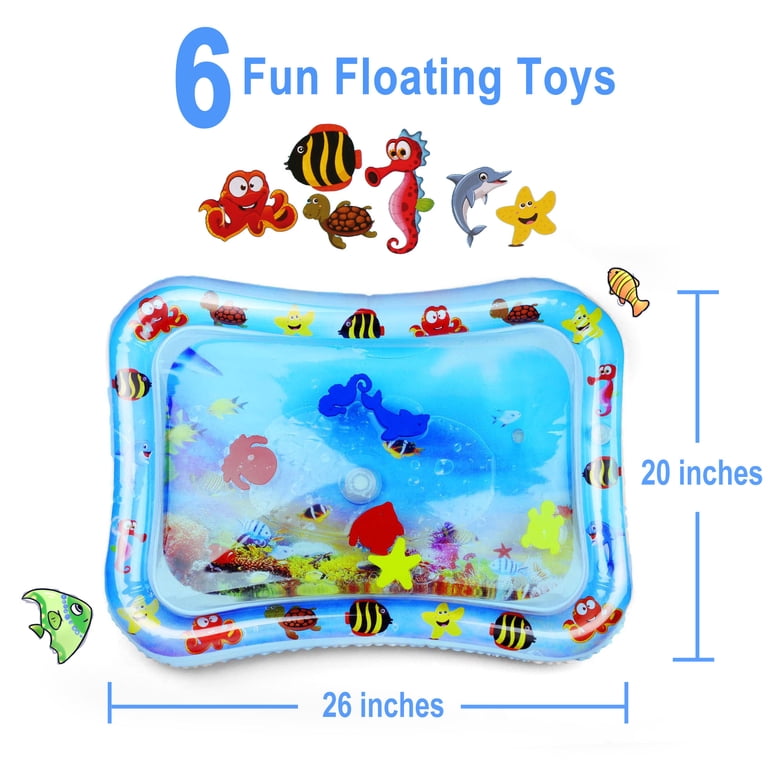LotFancy Tummy Time Water Play Mat, Ocean Theme photo 5