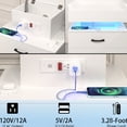 thumbnail image 3 of LED - Lit Nightstand with 2 Drawers / Storage for Bedroom and Living Room Items, 3 of 5