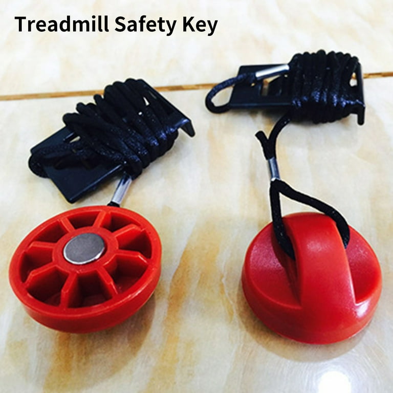 Hesroicy Treadmill Safety Key Portable Turn On Off Emergency Stop Universal Magnet Security Lock for Gym