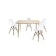 thumbnail image 1 of Comedor Murcia Rectangular 120x70 con sillas blancas para 4 personas, 1 of 1