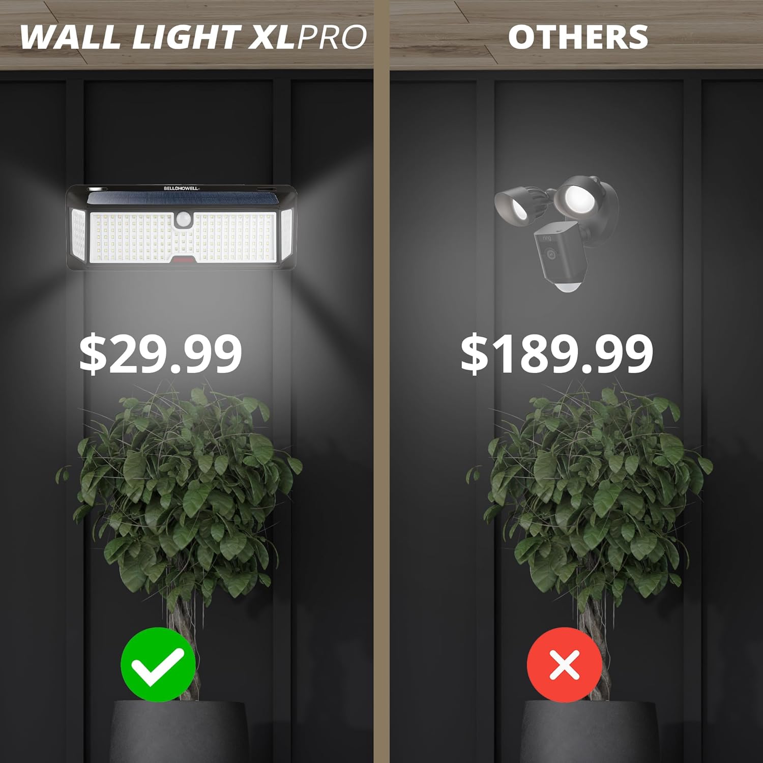 Bell + Howell Bionic Wall Light XL Pro Solar Security Light photo 2