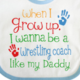 thumbnail image 4 of Inktastic Wrestling Coach Like Daddy Boys or Girls Baby Bib, 4 of 4
