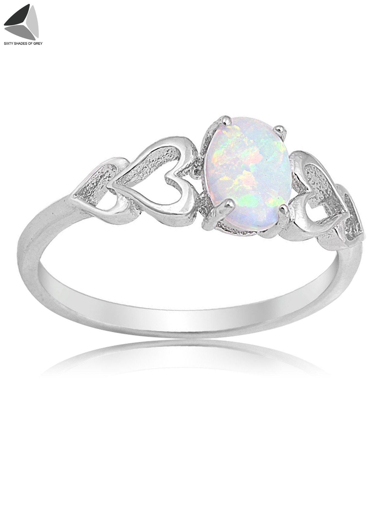 Elegant Wedding Rings for Women 925 Silver Marquise Cut Green Opal Size 6-10 